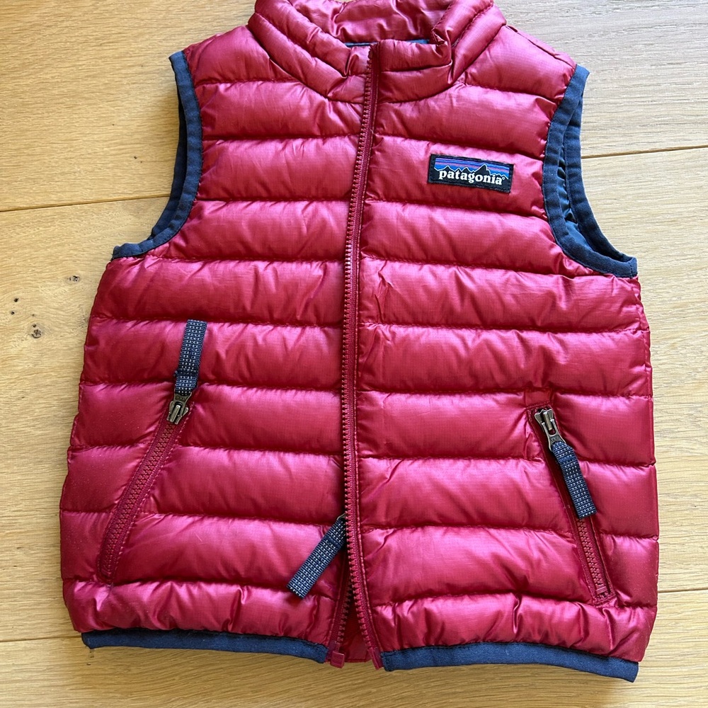 Patagonia Kids Red/Maroon Vest 12/18mo
